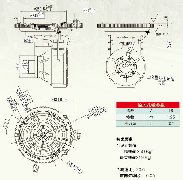 GK25 large forward gearbox