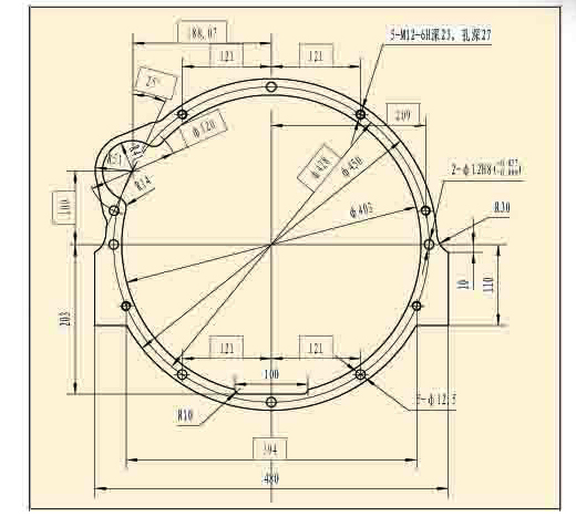 320 two-wheel drive tractor chassis